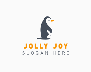 Penguin & Rabbit Animals logo design