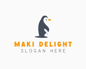 Penguin & Rabbit Animals logo design