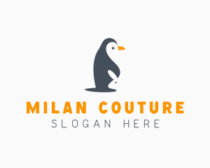 Penguin & Rabbit Animals logo design