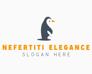 Penguin & Rabbit Animals logo design