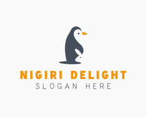 Penguin & Rabbit Animals logo design