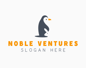 Penguin & Rabbit Animals logo design