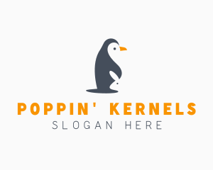 Penguin & Rabbit Animals logo design