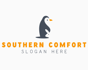 Penguin & Rabbit Animals logo design