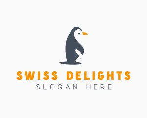 Penguin & Rabbit Animals logo design