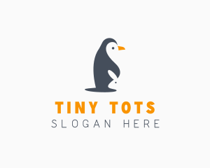 Penguin & Rabbit Animals logo design