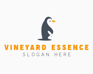 Penguin & Rabbit Animals logo design