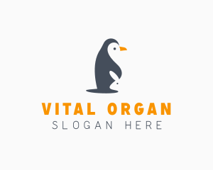 Penguin & Rabbit Animals logo design