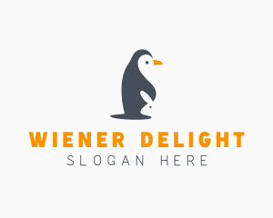 Penguin & Rabbit Animals logo design