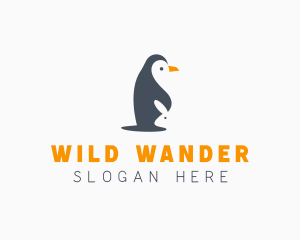 Penguin & Rabbit Animals logo design