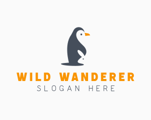 Penguin & Rabbit Animals logo design