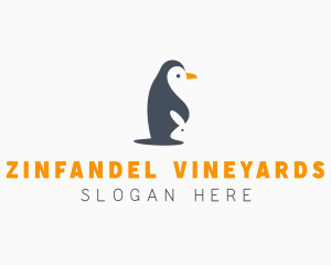 Penguin & Rabbit Animals logo design