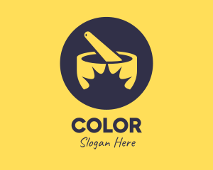 Drugstore - Yellow Mortar & Pestle logo design