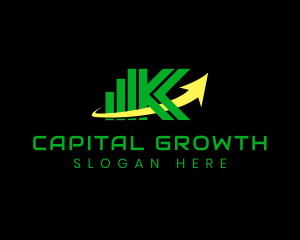 Investment - Investment Arrow Graph logo design