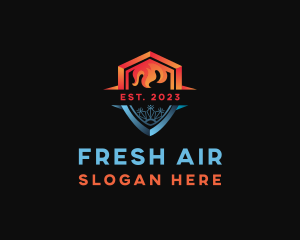 Fire Ice Air Shield logo design