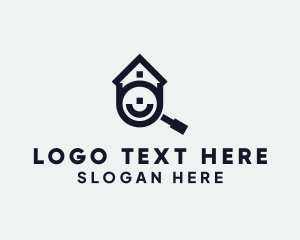 Residential - House Magnifying Glass Residence logo design