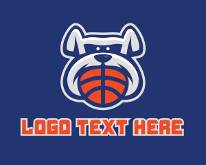 Basketball Bulldog Mascot  Logo