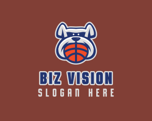 Basketball Sports Bulldog  logo design