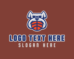 Cartoon - Basketball Sports Bulldog logo design