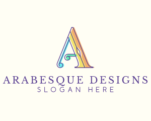 Professional Company Letter A logo design