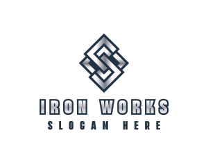 Iron - Industrial Company Letter S logo design