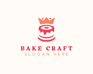 Cake Crown Pastry logo design