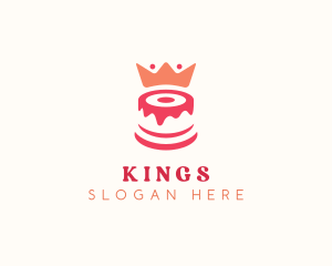 Cake Crown Pastry logo design