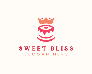 Cake Crown Pastry logo design