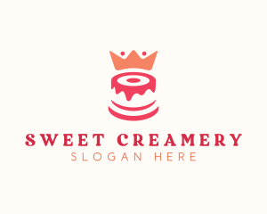 Cake Crown Pastry logo design