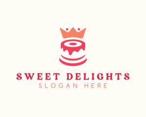 Cake Crown Pastry logo design