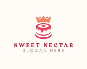 Cake Crown Pastry logo design