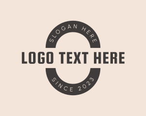 Shop - Minimalist Generic Oval logo design