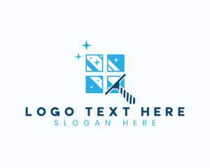 Glass - Window Cleaning Tie logo design