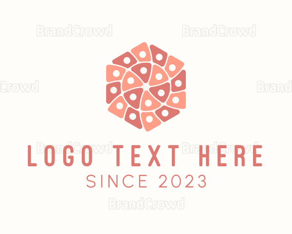 Geometric Hexagon Textile Logo