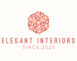 Geometric Hexagon Textile logo design