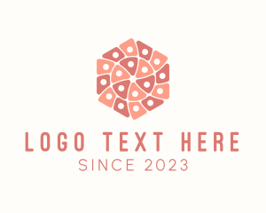 Textile - Geometric Hexagon Textile logo design