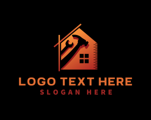 Carpentry - House Renovation Tools logo design