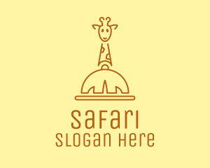 Giraffe Safari Resto  logo design
