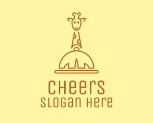 Resto Bar - Giraffe Safari Resto logo design