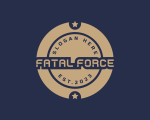 Military Circle Star logo design