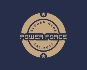 Commander - Military Circle Star logo design