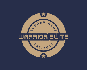 Military Circle Star logo design