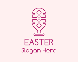 Singer - Cross Podcast Outline logo design