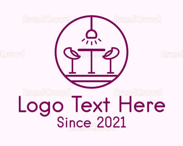 Lounge Bar Outline Logo