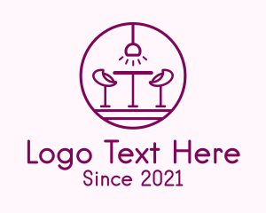 Furniture - Lounge Bar Outline logo design