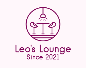 Lounge Bar Outline logo design