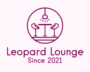 Lounge Bar Outline logo design