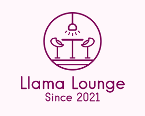 Lounge Bar Outline logo design