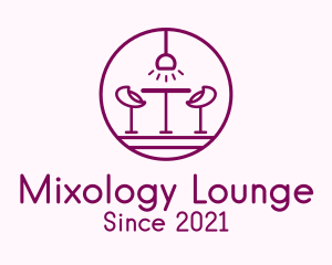 Lounge Bar Outline logo design