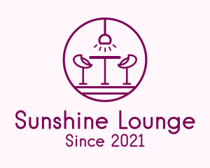 Lounge Bar Outline logo design